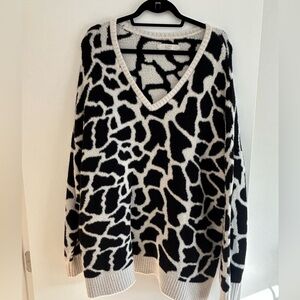 Loft Plus Zebra Sweater